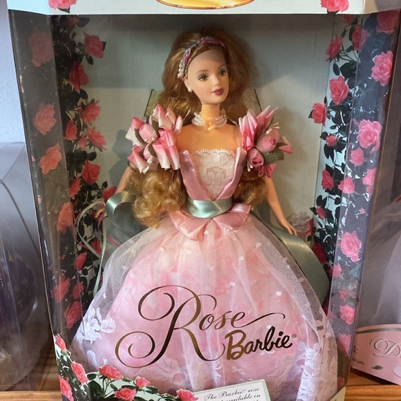 Doll dress in Garden Rose